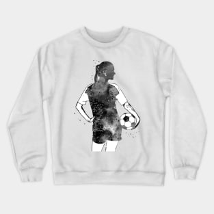 Female Soccer Player Crewneck Sweatshirt